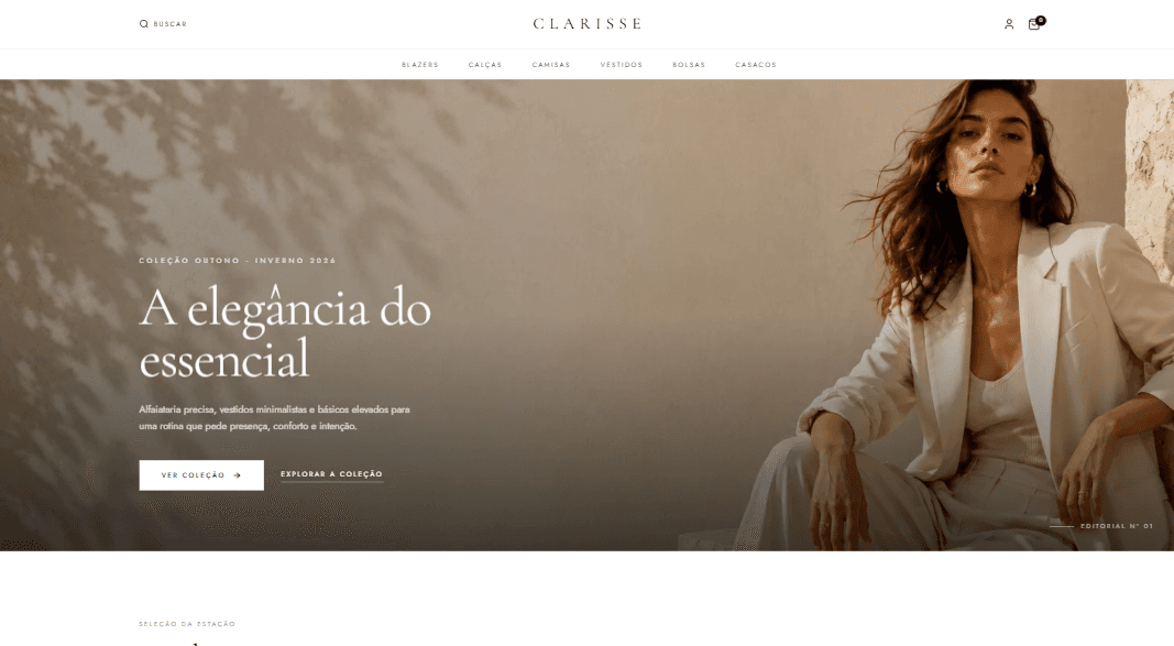 Pré-visualização do projeto Clarisse