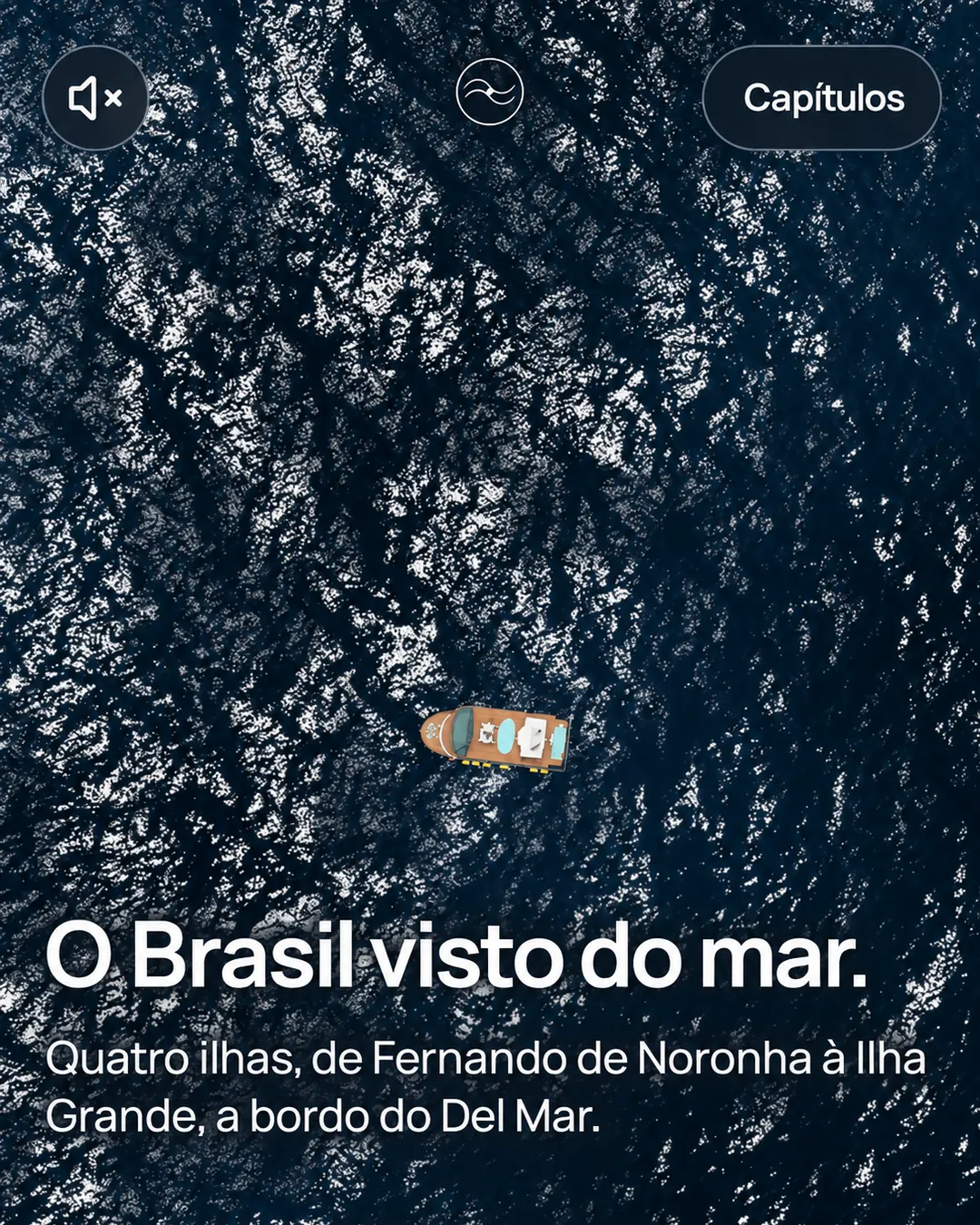 Site Travessia: uma viagem que se revela conforme você rola a página.